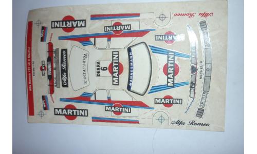 Autorama Decalque 1/32 GTR Alfa Romeo 155 v6 tl Martini